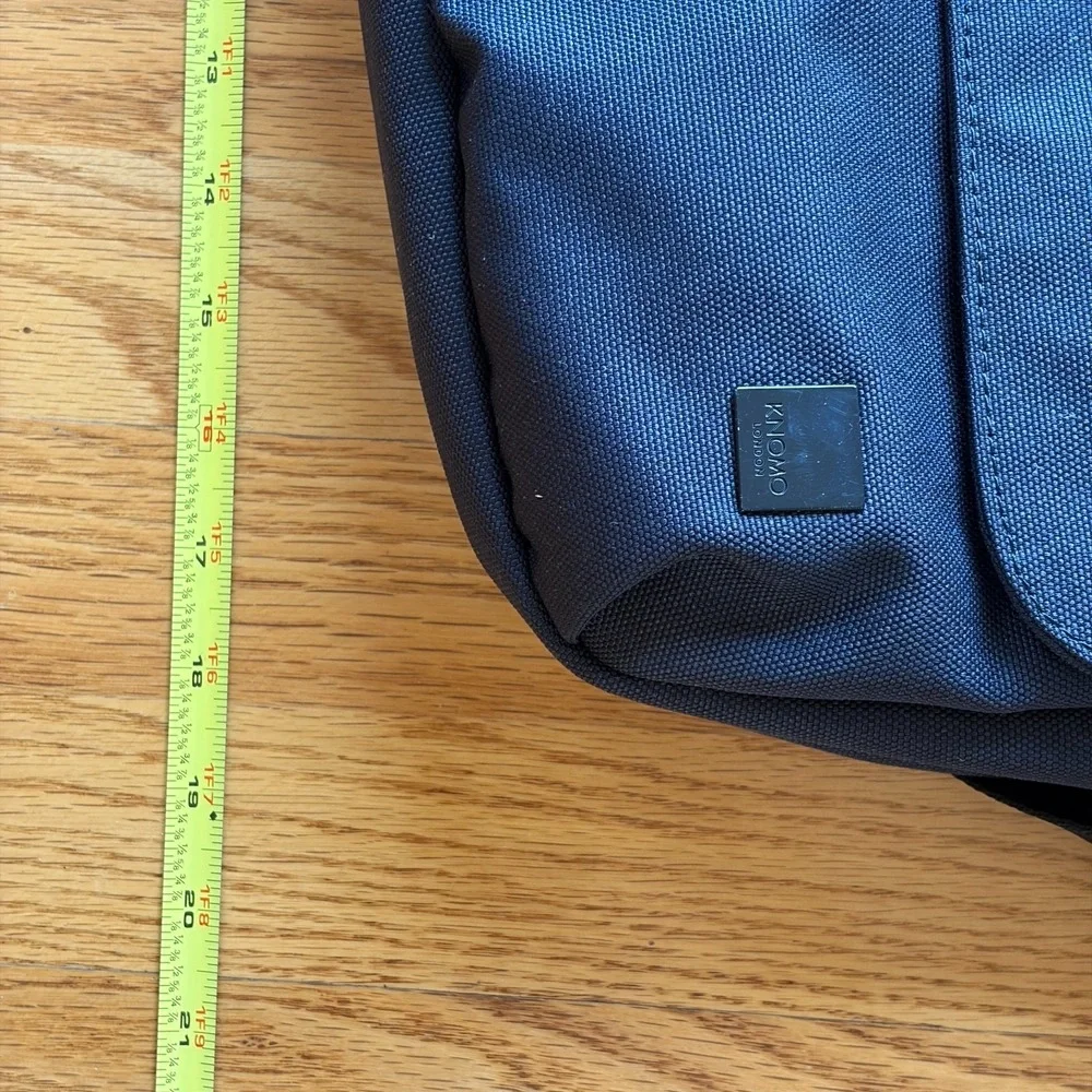 Knomo London Laptop Messenger Bag Black 15 in Padded Shoulder Briefcase